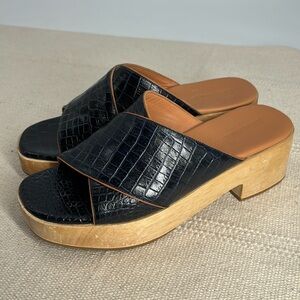 Rachel Comey Serge Clogs Navy Size 9